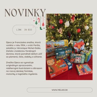 ✨ Prečo u nás nájdeš značku Djeco? ✨ Keď vyberáme hračky do našej ponuky, pozeráme sa na viac než len pekný dizajn....