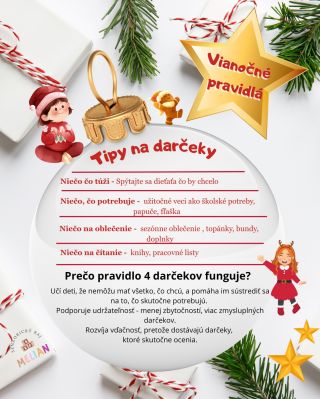 🎁 Čo je pravidlo 4 darčekov a prečo tak skvele funguje? Pravidlo 4 darčekov pomáha rodičom nezahltiť deti hračkami a...